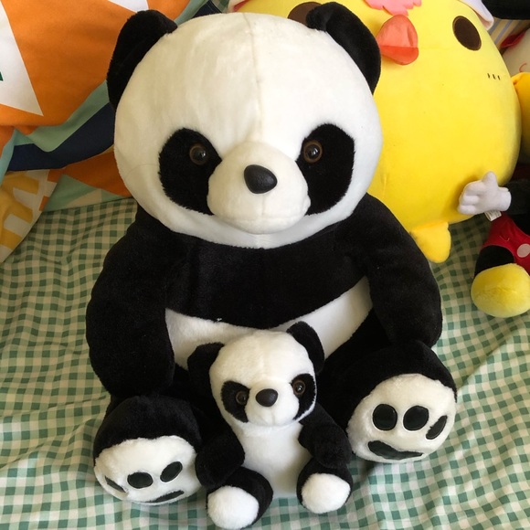 Jumbo and mini Panda stuffed animal Plush - Picture 1 of 5
